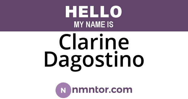 Clarine Dagostino