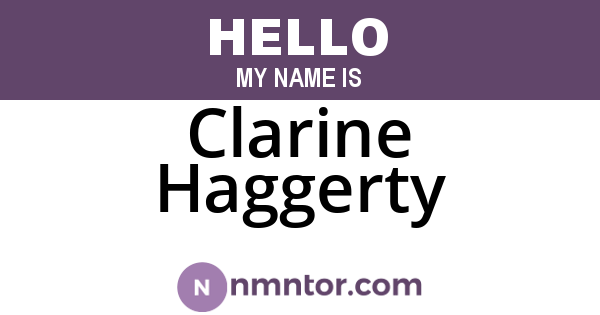 Clarine Haggerty