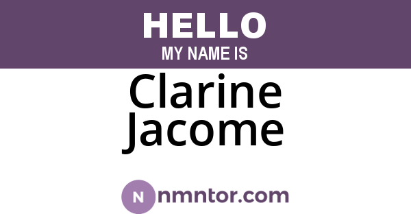 Clarine Jacome