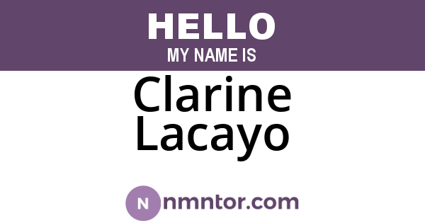 Clarine Lacayo