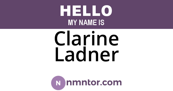Clarine Ladner