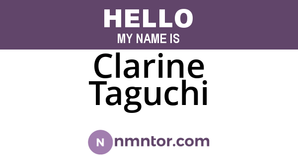 Clarine Taguchi