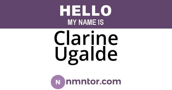 Clarine Ugalde