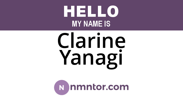 Clarine Yanagi