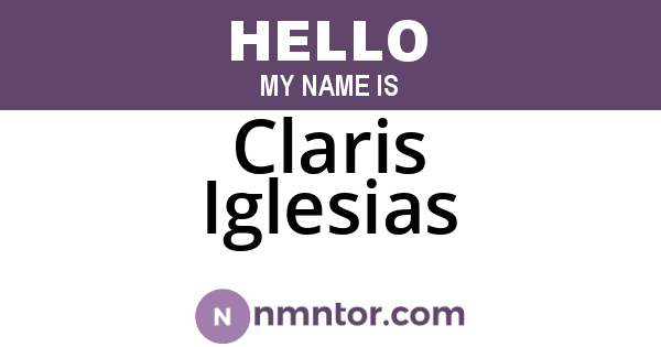Claris Iglesias