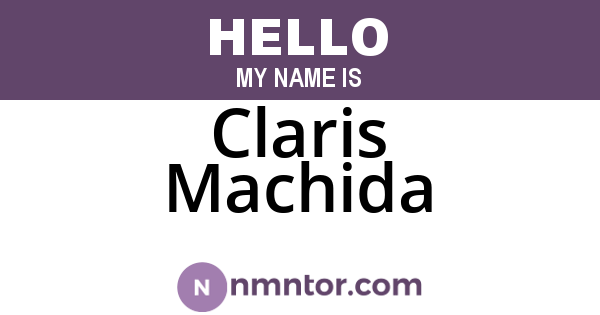 Claris Machida