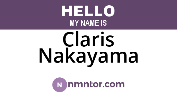Claris Nakayama
