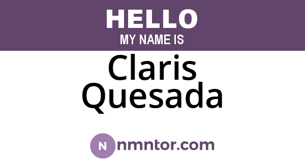 Claris Quesada