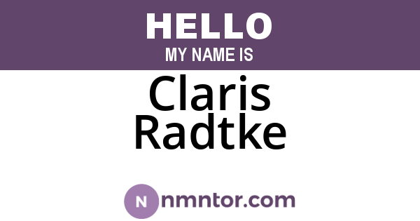 Claris Radtke