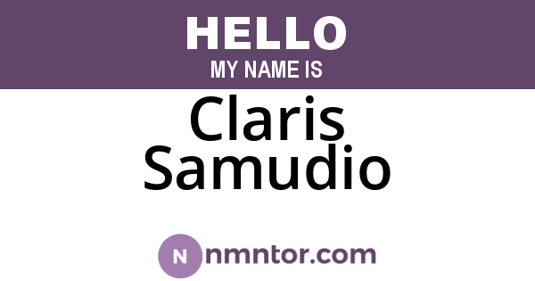 Claris Samudio
