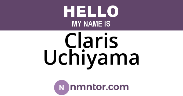 Claris Uchiyama