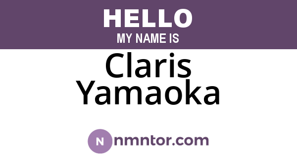 Claris Yamaoka