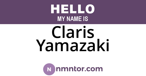 Claris Yamazaki