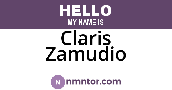 Claris Zamudio