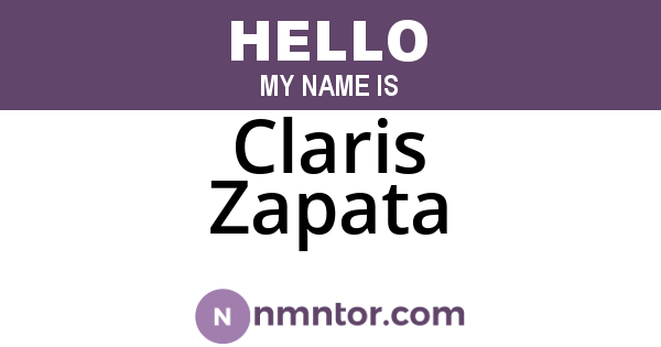 Claris Zapata