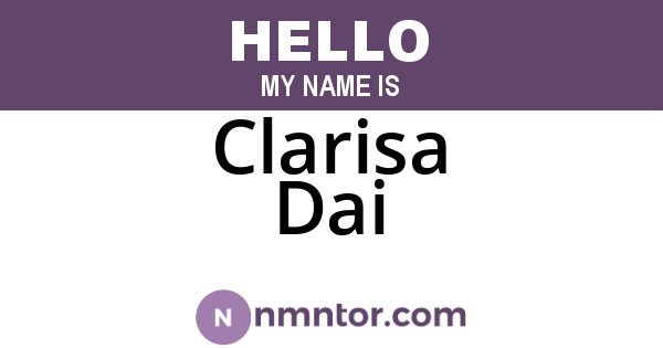 Clarisa Dai