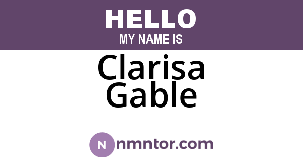 Clarisa Gable