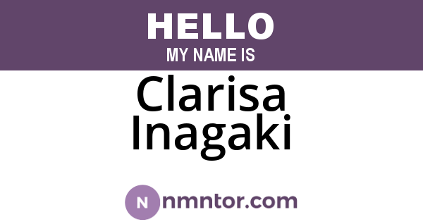 Clarisa Inagaki