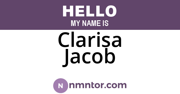 Clarisa Jacob