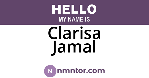 Clarisa Jamal