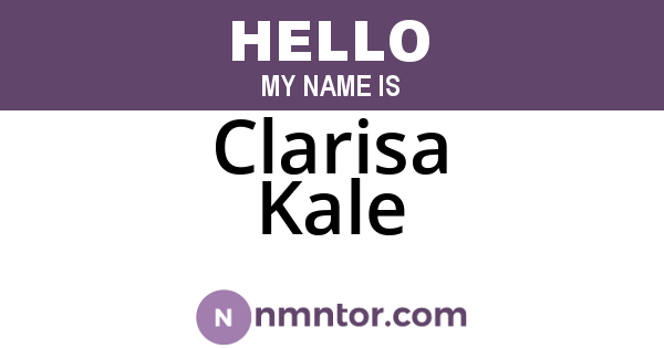 Clarisa Kale