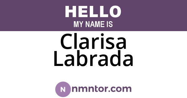 Clarisa Labrada