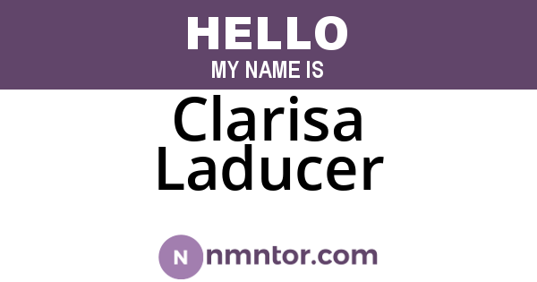 Clarisa Laducer