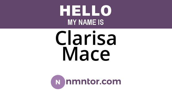 Clarisa Mace