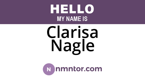 Clarisa Nagle
