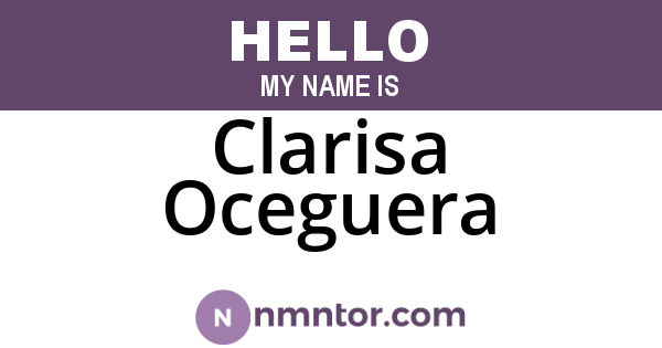 Clarisa Oceguera