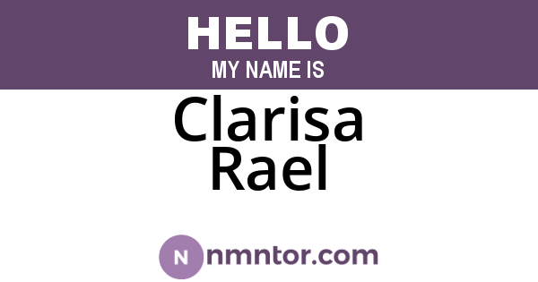 Clarisa Rael