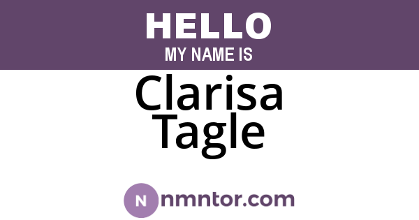 Clarisa Tagle
