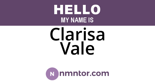 Clarisa Vale