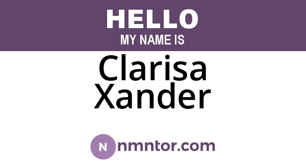 Clarisa Xander