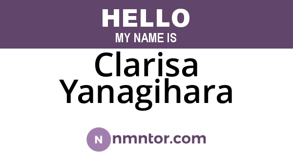 Clarisa Yanagihara