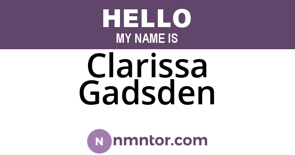 Clarissa Gadsden