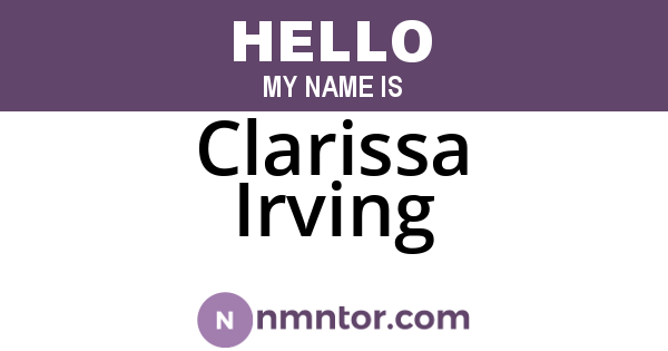 Clarissa Irving