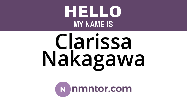 Clarissa Nakagawa