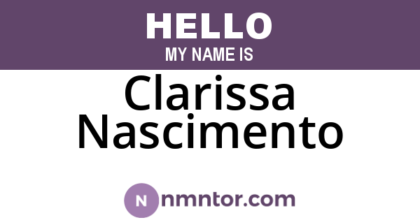 Clarissa Nascimento