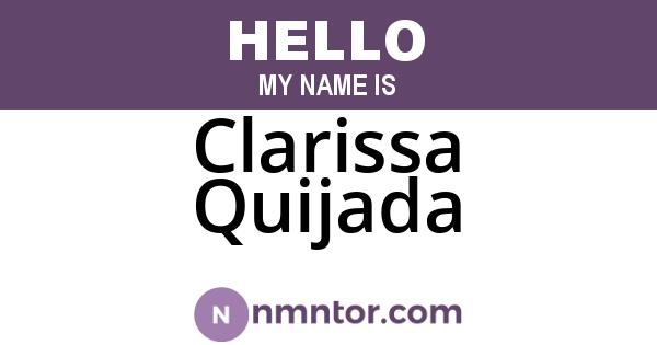 Clarissa Quijada
