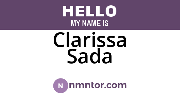 Clarissa Sada