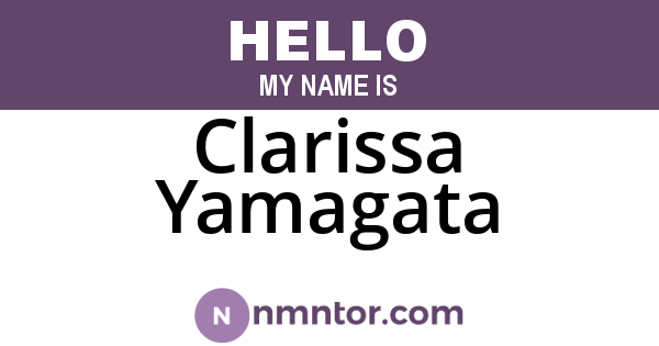 Clarissa Yamagata