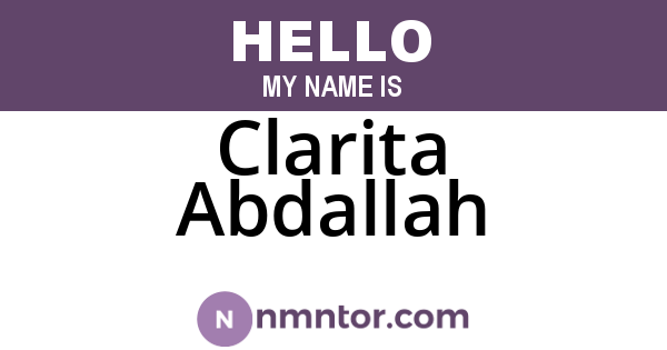 Clarita Abdallah
