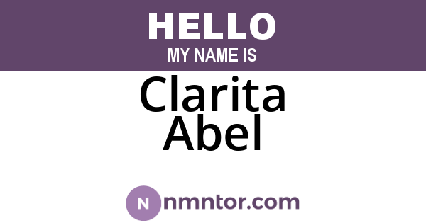Clarita Abel
