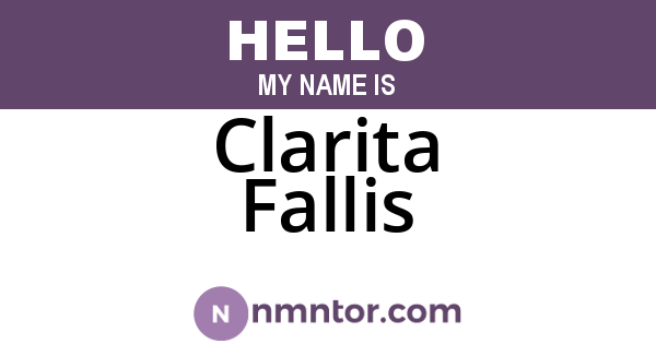 Clarita Fallis