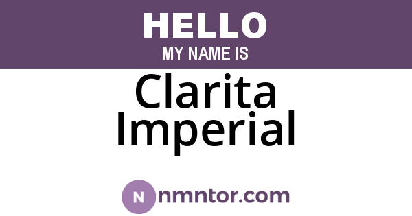 Clarita Imperial
