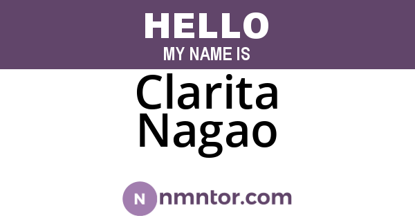 Clarita Nagao