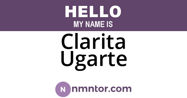 Clarita Ugarte