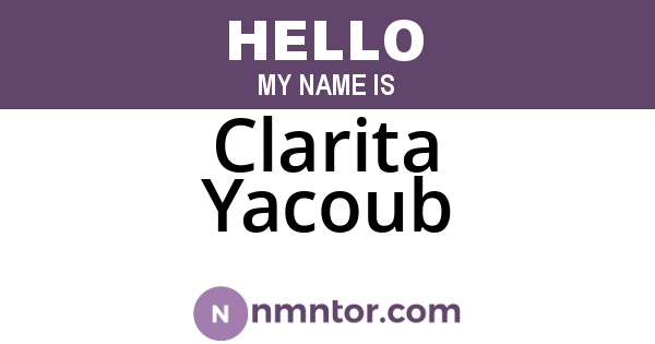Clarita Yacoub