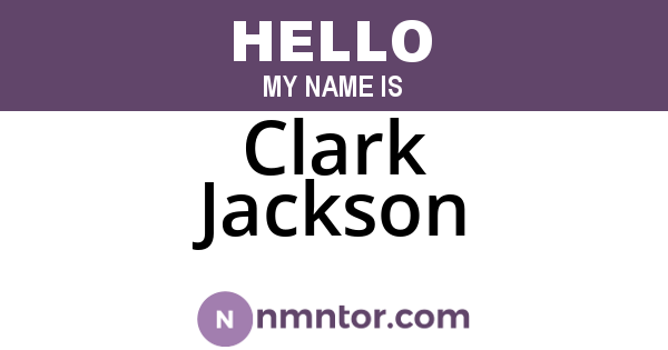 Clark Jackson